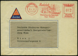 ALLSTEDT (HELME)/ Rudolph/ ..überall!/ Metallwerke Rudolph.. 1940 (26.4.) AFS Francotyp = Heizkessel-Anlage , Klar Gest. - Sonstige