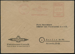 BERLIN NW/ 87/ FRIGIDAIRE/ Kampf Dem Verderb! 1947 (26.3.) Seltener AFS Francotyp "Hochrechteck" (Firmen-Logo) Motivgl.  - Autres