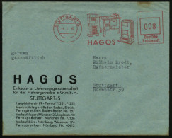STUTTGART 3/ HAGOS 1946 (4.1.) Seltener, Aptierter AFS Francotyp "Reichsadler"= Entfernt = Notmaßnahme! Kachel- U. Guß-O - Sonstige