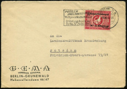 BERLIN N4/ Ar/ ..Weltgewerkschaftsbund/ Gründungskonferenz 1949 (29.10.) MWSt = Ost-Berlin! Auf EF DDR 24 Pf. Volkskongr - Muziek