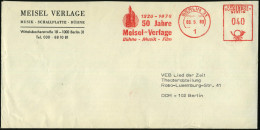 1 BERLIN 31/ ..50 Jahre/ Meisel-Verlage/ Bühne-Musik-Film 1980 (8.5.) Jubil.-AFS (Logo Mit Hochhäusern) Firmen-Orts-Bf.  - Music