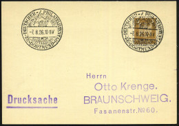 DORTMUND/ 32.DEUTSCHER PHILATEL.TAG 1926 (7.8.) Seltener SSt = Roland (mit Schwert) Klar Gest. Inl.-Kt. (Bo.3) - MINNESÄ - Música