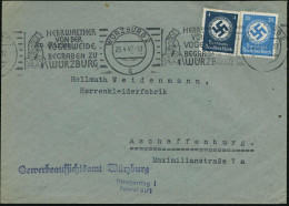 WÜRZBURG 2/ C/ HERR WALTHER/ VON DER/ VOGELWEIDE... 1942 (25.4.) Band-MWSt = Walther Von Der Vogelweide (nach Buchmalere - Musik