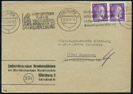 WÜRZBURG 2/ I/ HERR WALTHER/ VON DER/ VOGELWEIE.. + Ein Stat Lit In Frankenlant.. 1944 (20.6.) Seltener Band-MWSt Mit 2  - Muziek