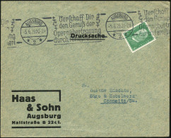 AUGSBURG/ *2*/ Verschaff Dir/ Den Genuß Der/ Opernübertragung/ Durch Fernsprecher! 1929 (5.6.) Seltener BdMWSt Auf Firme - Musique