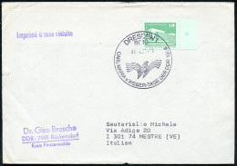 8010 DRESDEN 1/ CARL-MARIA-v.WEBER-TAGE DER DDR 1986 (2.12.) SSt (stilis.Vogel) Ausl.-Bf. - KOMPONISTEN  A - Z - COMPOSE - Music