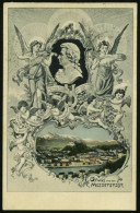 ÖSTERREICH 1910 (6.8.) SSt.: SALZBURG/GRUNDSTEINLEGUNG DES MOZARTHAUSES A. PP 5 H. Reg.-Jubil., Grün: Mozart.. (Mozart-B - Muziek