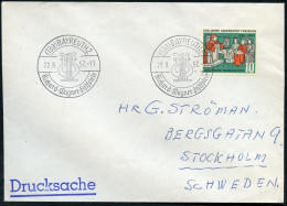 (13a) BAYREUTH 2/  Richard-Wagner-Festspiele 1957 (22.8.) SSt (Lyra) 2x Klar Auf Ausl.-Bf.  (Bo.17, I.Verwendung) - RICH - Musik