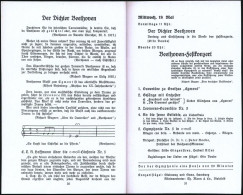 Detmold 1937 Orig. Programm-Broschüre "Richard-Wagner-Festwoche 1937" Detmold (Titel: Faksimiles V. Beethoven U. R.Wagne - Musique