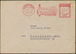 LAUPHEIM/ Rasch Verklingend/ Wie Ein Ton/ Schwindet Schmerz/ Durch Melabon 1947 (4.7.) Seltener AFS "Hochrechteck", In D - Musique