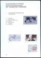 B.R.D. 1993 (Aug.) 100 Pf. "100. Todestag Peter Tschaikowski", 26 Verschied. Color-Entwürfe D. Bundesdruckerei Auf 4 Ent - Dance