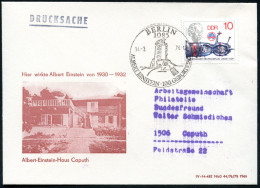 1085 BERLIN/ ALBERT EINSTEIN/ 100.GEBURTSTAG 1979 (14.3.) SSt = Einstein-Turm (Observatorium Von Mendelsohn) Auf EF 10 P - Prix Nobel