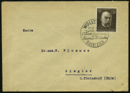 WOLLSTEIN/ ...Bezwinger Der Seuchen/ ROBERT KOCH 1943 (11.12.) SSt Auf EF 12 + 38 Pf. Robert Koch (Mi.864 EF) Inl.-Bf. ( - Prix Nobel