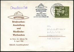 5773 MESCHEDE/ Sr/ BRIEFMARKEN-/ AUSSTELLUNG/ UND/ PFADFINDER-/ WERBESCHAU:: 1962 (8.4.) MWSt = Pfadfinderhut , Klar Ges - Covers & Documents