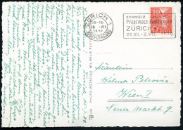 SCHWEIZ 1938 (15.7.) MWSt.: ZÜRICH 1/SCHWEIZ./PFADFINDER-BUNDESLAGER/ZÜRICH.. , Seltene Bedarfs-Kt. - PFADFINDER / ST. G - Covers & Documents