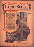 U.S.A. 1919 (13.9.) Scout-Zeitung "LONE SCOUT", A REAL BOY'S MAGAZINE No.47, Color-Titel , Großformat (27 X 36 Cm) 24 Se - Cartas & Documentos