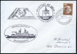 B.R.D. 1989 (8.7.) 2K-BPA: DEUTSCHE SCHIFFSPOST/FS/POLARSTERN/POLAREXPEDITIONEN + 3 Verschied. HdN PFS Polarstern, Dabei - Arctic Expeditions