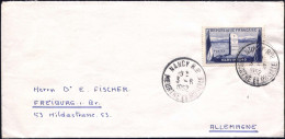 FRANKREICH 1952 (3.6.) 30 F. "12. Jahrestag Der Schlacht Um Narvik" (1940), EF (= Gedenkstein, Flaggen), Sauber Gest. Au - Expéditions Arctiques