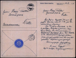 Celle 1904 (Mai) Orig. Rechnung Fa. Harry Trüller (Zwieback-Fabrik) Mit Stahlstich Fabrik U. Medaillen (mittig Angetrenn - Antarctic Expeditions