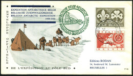 BELGIEN 1959 (3.1.) 1K: BASE ANTARCTIQUE BELGE.. (zweisprachig, Teils Etw. Undeutl.) = Postamt Der Belg. Antarktis-Stati - Antarktis-Expeditionen