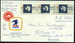 U.S.A. 1981 (11.7.) 8 C. "10 Jahre Antarktis-Abkommen", Reine MeF: 3 Stücl , Sauber Gest. Übersee-Bf. (Mi.1041 MeF) - AN - Antarktis-Expeditionen