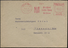 BERLIN SW 61/ Deutsches/ Rotes Kreuz/ Präsidium 1944 (3.5.) AFS Francotyp = NS-Rotkreuz-Adler , Inl.-Bf. (Dü.E-5CGh) - R - Red Cross