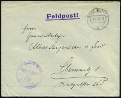 Halle/ Saale 1942 (Mai) 2 Verschiedene, Viol. HdN: Reserve-Lazarett II../ Teillazarett Mackensenschule U. Reserve-Lazare - Médecine