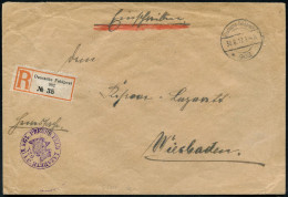 DEUTSCHES REICH 1917 (30.6.) 1K-Brücke: Deutsche Feldpost/* 902 + Gez. RZ: Deutsche Feldpost/ 902 + Viol. 1K-HdN: KGL. P - Médecine