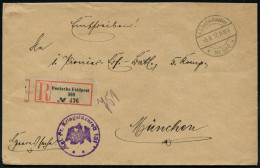 DEUTSCHES REICH 1917 (5.8.) 1K-Brücke: K. D. Feldpoststation/* Nr.500 * + Gez. RZ: Deutsche Feldpost/ 500 + Viol. 1K-HdN - Medicine