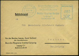 LEIPZIG C1/ Rat Des Bezirkes Leipzig/ (LAND SACHSEN)/ Abt.Gesundheitswesen/ Bezirks-Hygiene-Institut.. 1959 (13.5.) Blau - Medicina