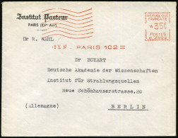 FRANKREICH 1957 (8.10.) AFS.: PARIS 102/C.3022 + 8 Wellen = Institut Pasteur (Louis Pasteur (1822-1895) Entwickelte Impf - Medicine