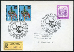 ÖSTERREICH 1981 (31.8.) SSt: 1150 WIEN/XI INT./IV. EUROPEAN/CONGRESS/OF CLINICAL CHEMISTRY (Logo) + Sonder-RZ: 1150 Wien - Medicine