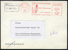 34 GÖTTINGEN 1/ PRÄZISIONS-U.ANALYSEWAAGEN/ Sartorius.. 1963 (15.1.) Dekorativer AFS (= Analyse-Spezial-Waage) Rs. Abs.- - Medicine