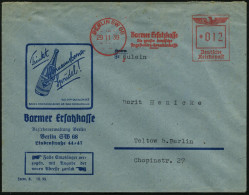 BERLIN SW 68/ Barmer Ersatzkasse/ Die Große Deutsche/ Angestellten-Krankenkasse 1939 (29.11.) AFS Auf Reklame-Bf.: Trink - Autres