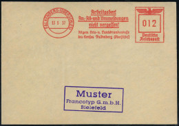 FALKENBERG (OBERSCHLES)/ Arbeitgeber!/ An-,Ab-u.Ummeldungen/ Nicht Vergessen!/ Allgem.Orts-u.Landkrankenkasse.. 1937 (13 - Other