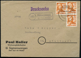 WÜRTTEMBERG 1948 (11.8.) Schiller 2 Pf. Orange, Reine MeF: 3 Stück , Klar Gest.: 2K-Steg: SULZ (NECKAR) + PSt.II-Ra: (14 - Médecine