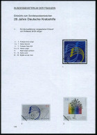 B.R.D. 1999 (Feb.) 110 Pf. "25 Jahre Deutsche Krebshilfe", 22 Verschied. Alternativ-Entwürfe Der Bundesdruckerei Auf 4 E - Enfermedades