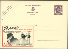 BELGIEN 1948 90 C. Reklame-P. Löwe , Br.lila: UNE VISITE MEDICALE PREVENTIVE../A.P.S. (= Kranker, Gesunder, Praxisklinge - Malattie