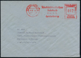 HEIDELBERG 1/ Tuberkulosekrankenhaus/ Rohrbach/ GmbH. 1942 (9.5.) Seltener AFS Francotyp Auf Fern-Bf. An Staatl. Gesundh - Disease