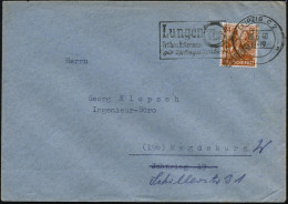 LEIPZIG C2/ Lungen Tbc/ Frühes Erkennen/ Gute Heilungsaussichten 1948 (29.6.) Seltener MWSt, Sonderform "Klüssendorf" =  - Maladies