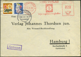 (21b) WETTER (RUHR) 1957 (8.1.) 2K-Steg Auf Zus.-Druck Tbc-Spendenmke 1956 (Zweig + Engel) Vorausfrankierter Antwort-Bf. - Enfermedades