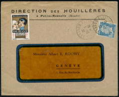 FRANKREICH 1932 (3.12.) 1,50 F. Pasteur + Tbc-Spendenmarke "1932" (Mutter Mit Kind) Firmen-Ausl.-Bf., Schöne Kombination - Enfermedades