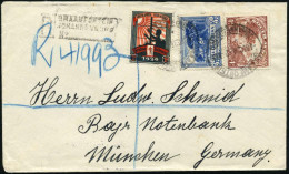 SÜDAFRIKA 1934 (4.12.) Freimarken 3 D. Und 4 D. + Tbc-Spendenmarke  1 D. "1934" (Kind, Sonne, Fenster Als Doppelkreuz) A - Maladies