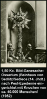 TSCHECHOSLOWAKEI 1952 1,50 Kc. BiP Gottwald, Braun: Sedlec (Sedlitz) Ossarium (Beinhaus) Mit Schädel- U. Knochen-Skulptu - Maladies