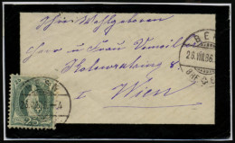 SCHWEIZ 1886 (26.8.) 25 C. Helvetia, Grün EF (Mi. 59 EF) Sauber Gest. (BERN/ BHF), Dekorativer  M I N I A T U R - Ausl.- - Médecine