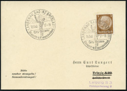 LANGENAU BAD (BZ BRESLAU)/ Herz-Nerven-/ Rheuma-u.Frauenheilbad 1940 (19.8.) Seltener HWSt = Herz (als Sonne,  Sonnenanb - Médecine