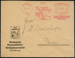 DUISBURG/ 1/ Zwickt Die/ Drahtspitzen/ Ab!/ Westd.Binnenschiff./ Berufsgenossenschaft.. 1931 (29.9.) Seltener U. Dekorat - Sonstige