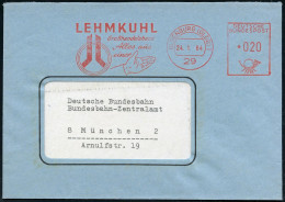 29 OLDENBURG (OLDB)1/ LEHMKUHL/ ..Alles Aus/ Einer (Hand) 1964 (24.1.) Dekorativer AFS = Geöffnete Hand (rs. Abs.-Vordru - Sonstige