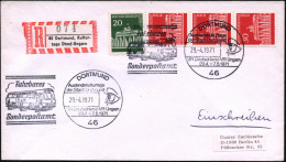 46 DORTMUND/ Auslandstage../ BR Deutschland-VR Ungarn/ Fahrbares/ Sonderpostamt 1971 (29.4.) FaWSt Mobil-PA = Auge (u. M - Enfermedades