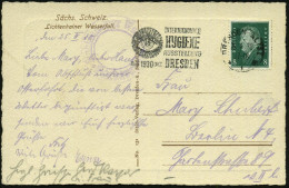 DRESDEN-ALTSTADT/ *1VII/ INTERNAT./ HYGIENE/ AUSSTELLUNG.. 1930 (25.4.) MWSt = Auge (Iris Mit Kreisen) Foto-Ak.: Lichten - Disease